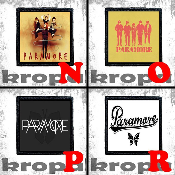 Naszywka PARAMORE 10 x 10 cm Dużo Wzorów!