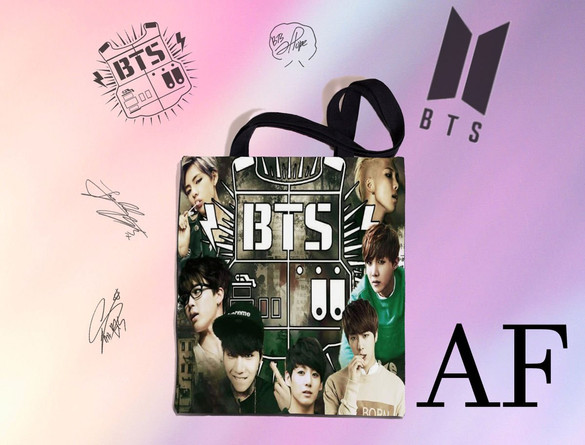 Torba na ramię BTS k-pop FULLPRINT z Polski WZORY