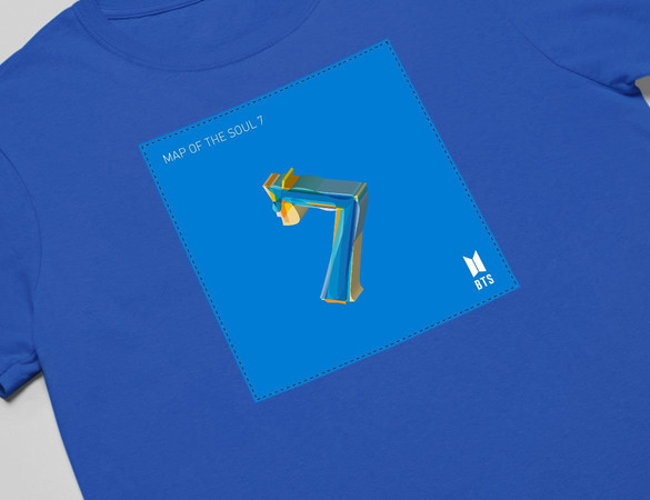 Koszulka z naszywką BTS Map of the Soul 7