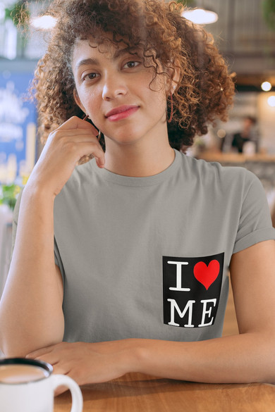 Koszulka z kieszonką I LOVE ME