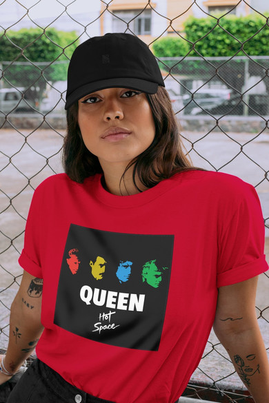 Koszulka z naszywką Queen Hot Space 02