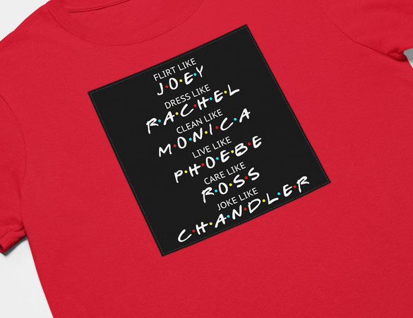 Koszulka z naszywką Friends act like