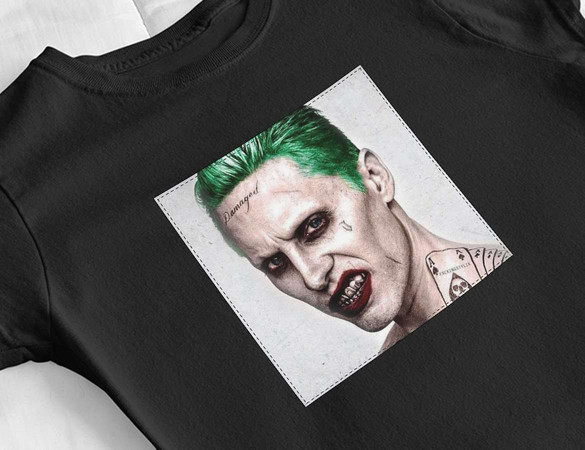 Bluzka damska z naszywką Joker Jared Leto