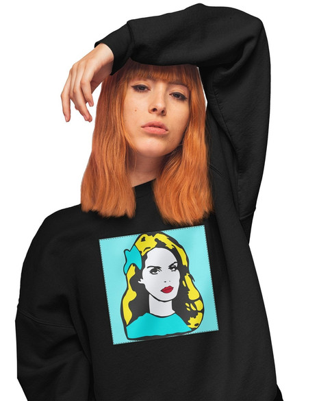 Bluza z naszywką LANA DEL REY pop art