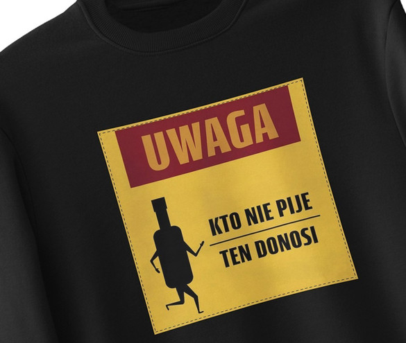 Bluza z naszywką PRL- kto nie pije...