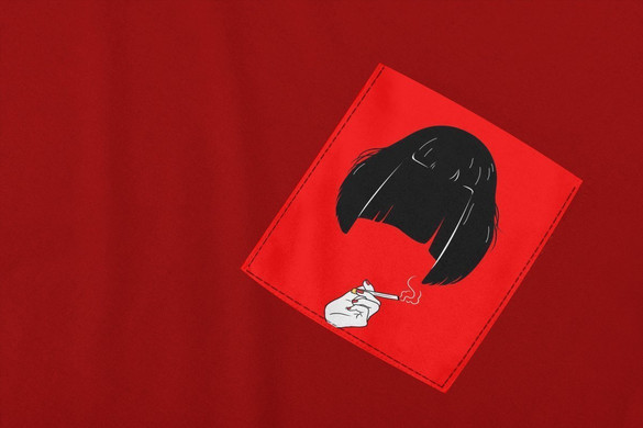 Koszulka z kieszonką PULP FICTION MIA 