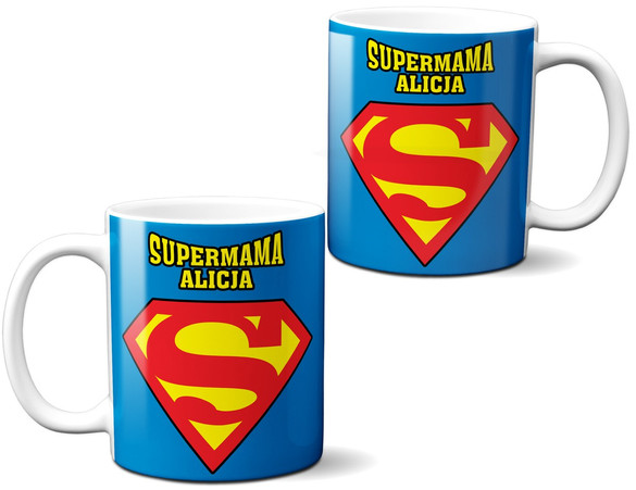 Kubek dla Mamy SUPERMAMA + IMIĘ 