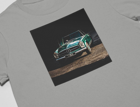 Koszulka z naszywką Mercedes classic