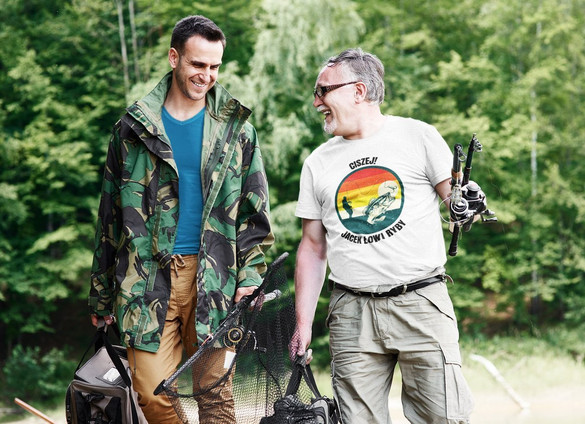 Koszulka dla Wędkarza CISZEJ ! .... + Twoje IMIĘ!