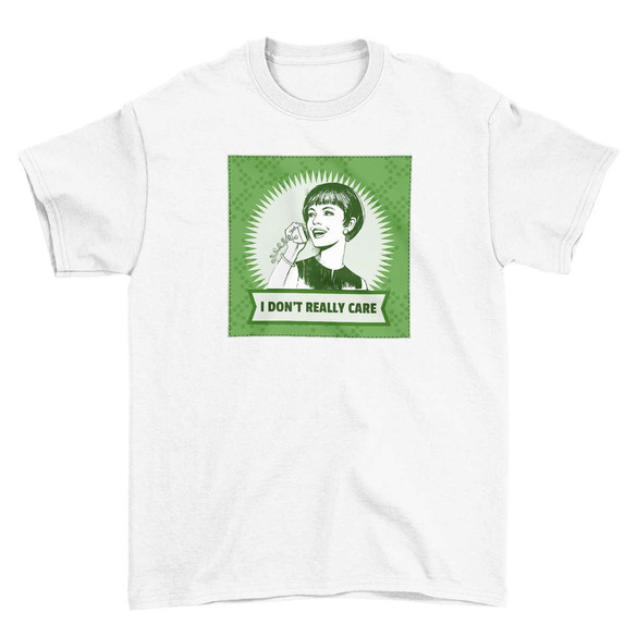 Koszulka z naszywką I don't really care