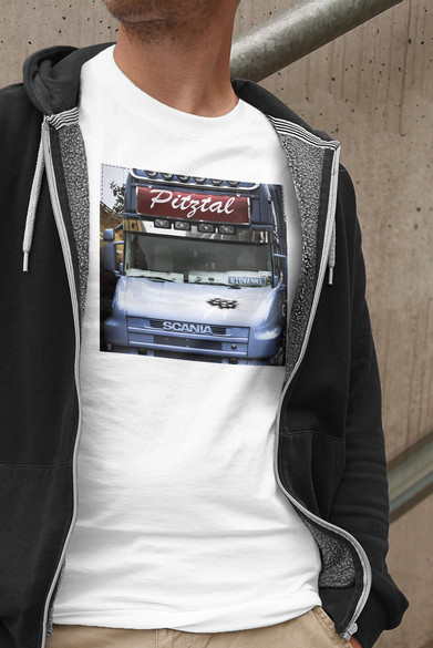 Koszulka z naszywką Scania car