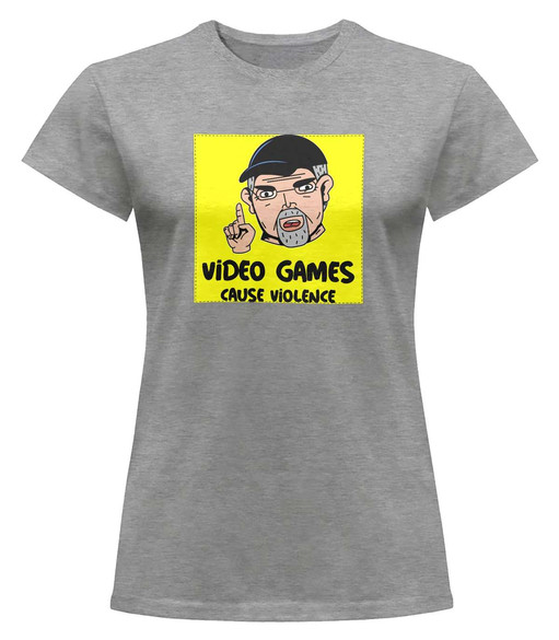 Bluzka damska z naszywką Video games...