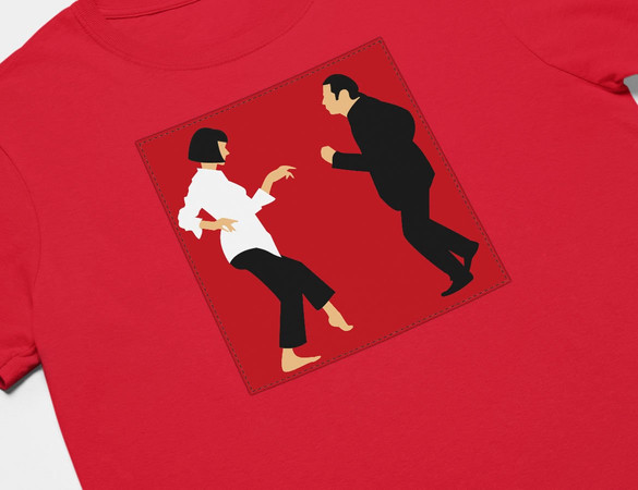 Koszulka z naszywką Pulp Fiction Dance
