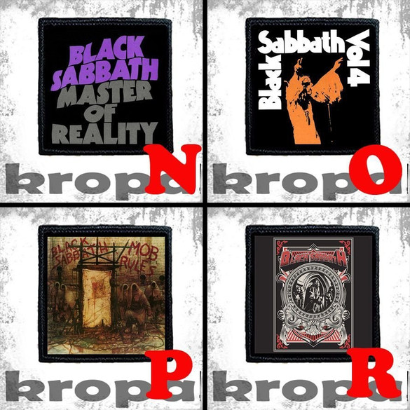 Naszywka BLACK SABBATH 8 X 8 cm Dużo Wzorów!