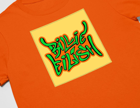 Koszulka z naszywką Billie Eilish 04