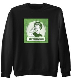 Bluza z naszywką I don't really care