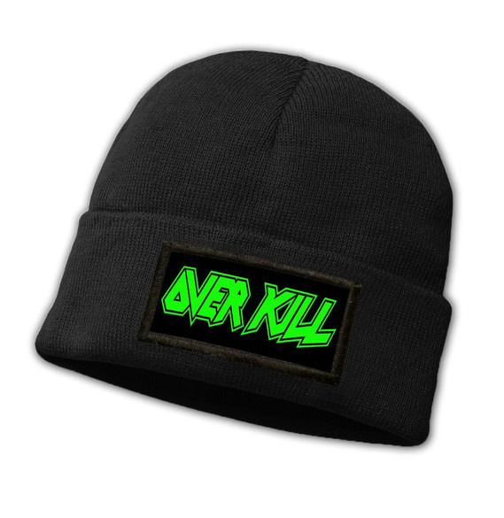 Czapka zimowa z naszywką  OVERKILL