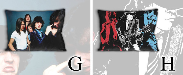 Zestaw AC/DC poduszka+kubek+GRATIS  WZORY