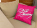 Poduszka Dirty Dancing logo pink