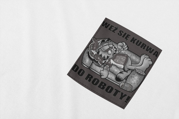 Koszulka z kieszonką Weź się k.... do roboty!