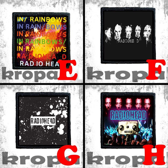 Naszywka RADIOHEAD 10 x 10 cm Dużo Wzorów!