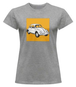 Bluzka damska z naszywką Volkswagen Beetle