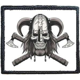 Naszywka VIKING SKULL / WIKING CZASZKA