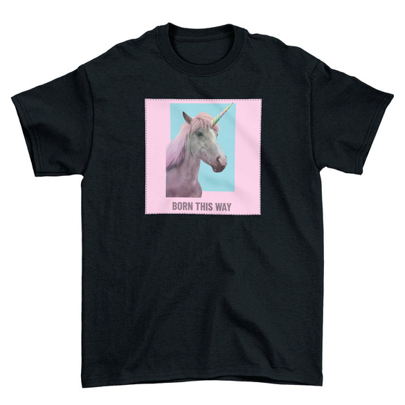 Koszulka z naszywką Born this way