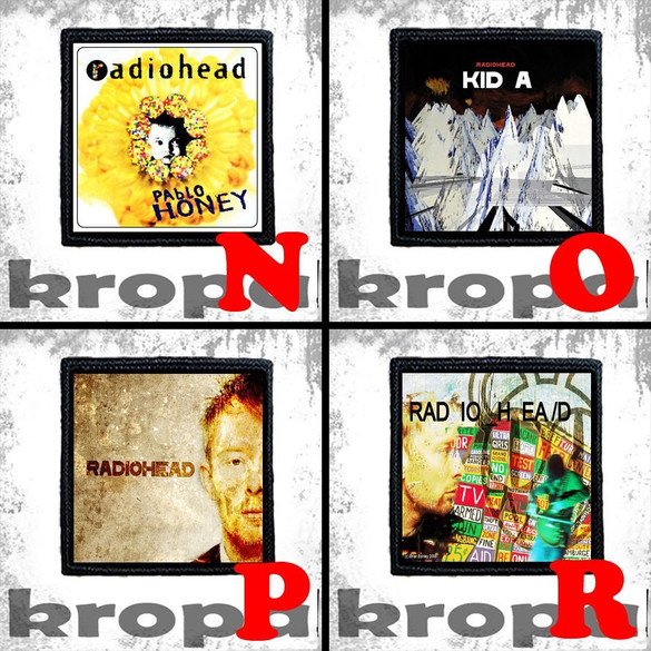 Naszywka RADIOHEAD 8 X 8 cm Dużo Wzorów!