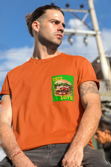 Koszulka z kieszonką LOVE BURGER