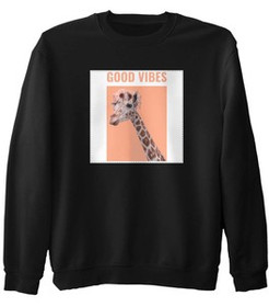 Bluza z naszywką Good vibes