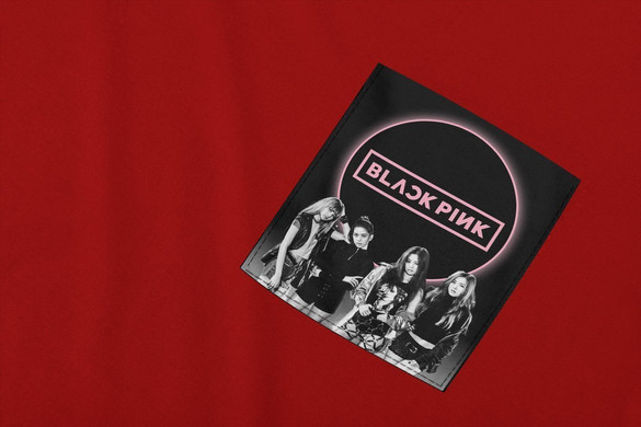 Koszulka z kieszonką BLACKPINK