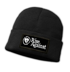 Czapka zimowa z naszywką   RISE AGAINST
