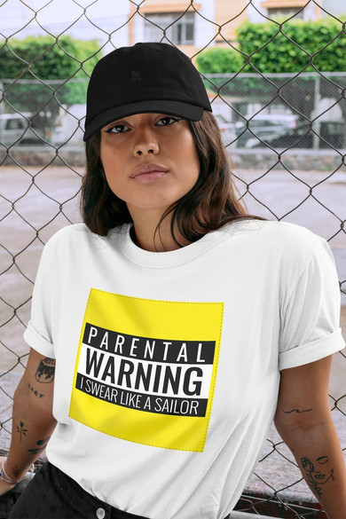 Koszulka z naszywką I swear like a sailor