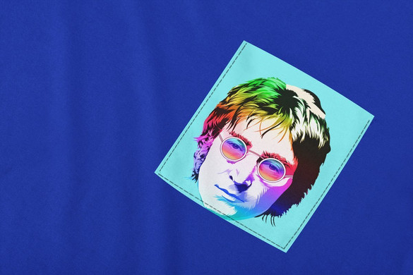 Koszulka z kieszonką JOHN LENNON