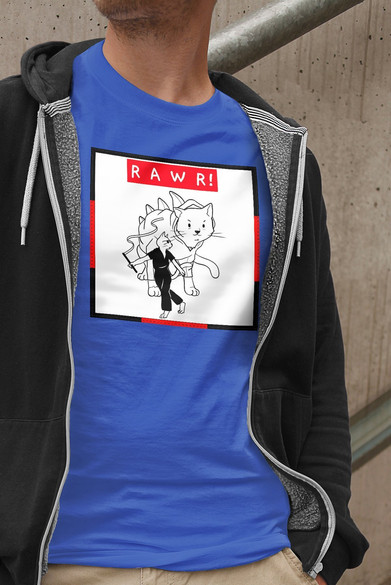 Koszulka z naszywką RAWR !