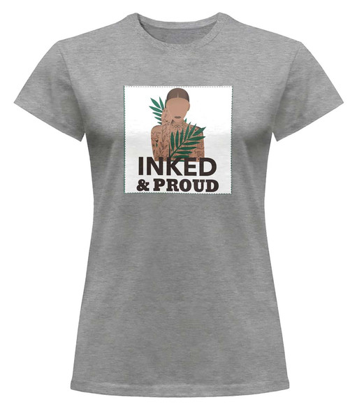 Bluzka damska z naszywką Inked&Proud