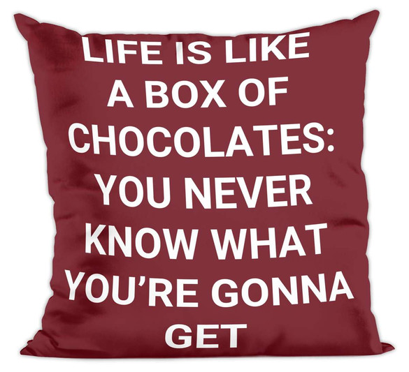 Poduszka Forrest G. life is like