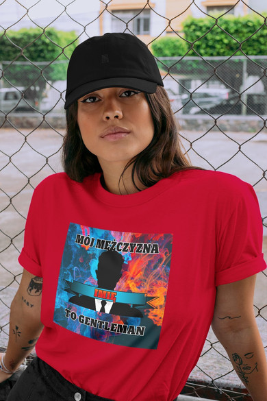 Koszulka z naszywką na Walentynki TWÓJ NAPIS