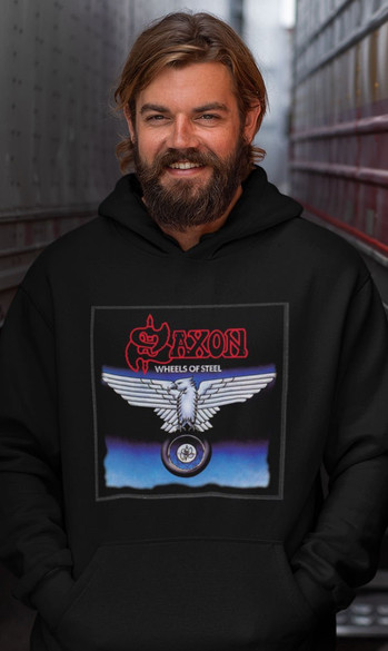 Bluza z naszywką SAXON WHEELS OF STEEL