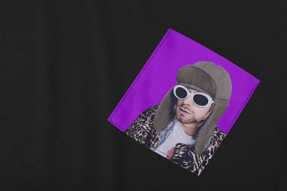 Koszulka z kieszonką KURT COBAIN