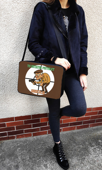 Torba na ramię dla strzelca To ostatni Pistolet. Obiecuję