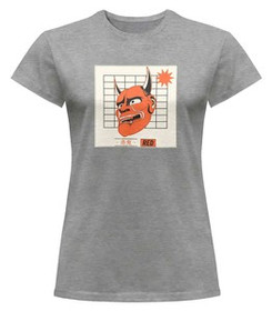 Bluzka damska z naszywką Red devil