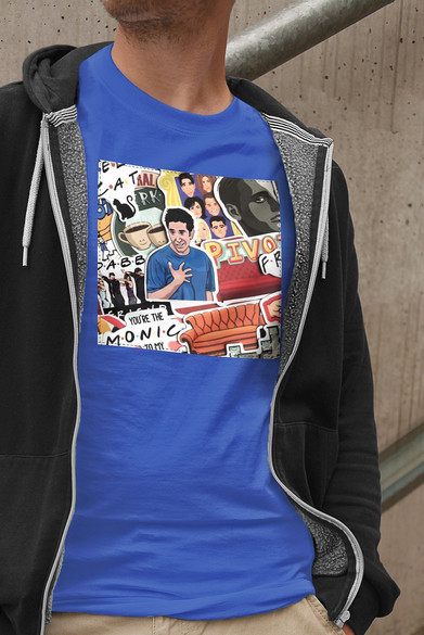 Koszulka z naszywką Friends collage