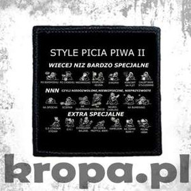 Naszywka  STYLE PICIA PIWA II 02