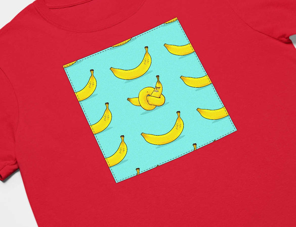 Koszulka z naszywką Banana