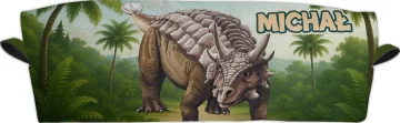 Piórnik Dinozaury Ankylozaur z nadrukiem imienia