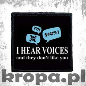Naszywka I HEAR VOICES