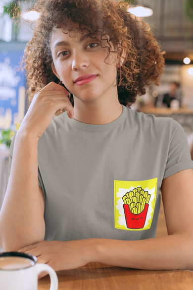 Koszulka z kieszonką FRIES TIME