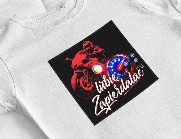 Bluzka damska z naszywką Lubię zapierd..lać 01